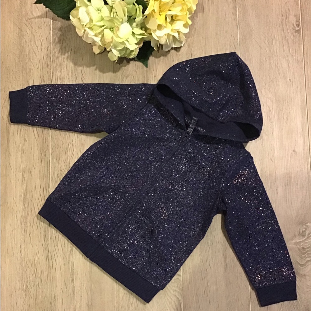 NEW!! Zip-Up Hoodie, baby Girl 18M